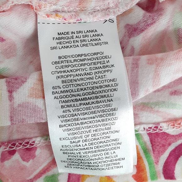 Lauren Ralph Lauren Black Label Boxer Pajama Set Button Up Pink Paisley Womens L - Picture 12 of 16